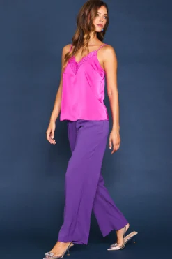 SKIES ARE BLUE Lace Detail Cami* Sleeveless Tops