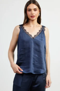 SKIES ARE BLUE Lace Trim Cami Top* Sleeveless Tops