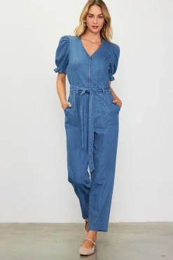SKIES ARE BLUE Light Washed Jumpsuit* Jumpsuits