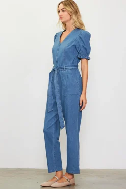 SKIES ARE BLUE Light Washed Jumpsuit* Jumpsuits