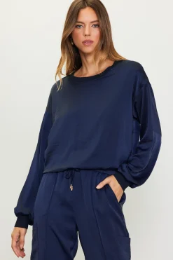 SKIES ARE BLUE Longsleeve Bubble Top* Long Sleeve Tops