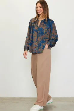 SKIES ARE BLUE Longsleeve Buttondown Blouse* Blouses|Long Sleeve Tops