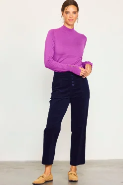 SKIES ARE BLUE Longsleeve Mock Neck Sweater* Long Sleeve Tops|Sweaters