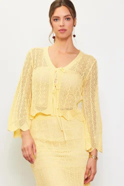 SKIES ARE BLUE Longsleeve Open Knit Cardigan* Long Sleeve Tops|Sweaters