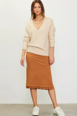 SKIES ARE BLUE Longsleeve V Neck Sweater* Long Sleeve Tops|Sweaters