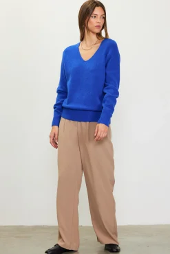 SKIES ARE BLUE Longsleeve V Neck Sweater* Long Sleeve Tops|Sweaters