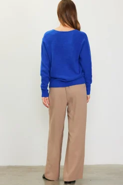 SKIES ARE BLUE Longsleeve V Neck Sweater* Long Sleeve Tops|Sweaters