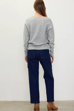 SKIES ARE BLUE Longsleeve V Neck Sweater* Long Sleeve Tops|Sweaters