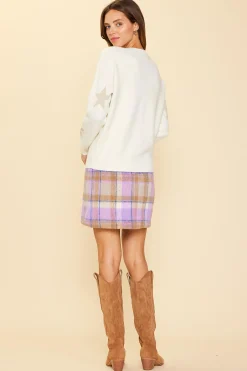 SKIES ARE BLUE Lurex Star Print Sweater* Sweaters