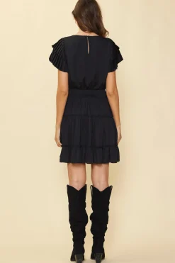 SKIES ARE BLUE Maya Short Sleeve Ruffled Mini Dress* Mini Dresses