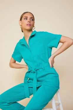 SKIES ARE BLUE Millie Utility Zip Jumpsuit* Jumpsuits
