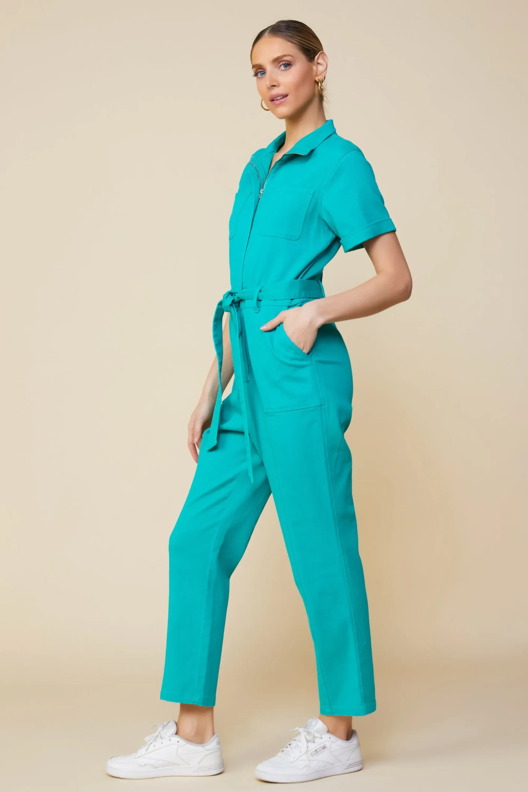 SKIES ARE BLUE Millie Utility Zip Jumpsuit* Jumpsuits