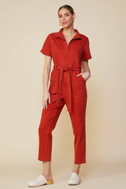 SKIES ARE BLUE Millie Utility Zip Jumpsuit* Jumpsuits