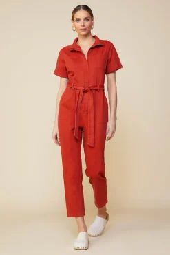 SKIES ARE BLUE Millie Utility Zip Jumpsuit* Jumpsuits