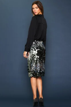 SKIES ARE BLUE Mini Sequin Skirt* Skirts