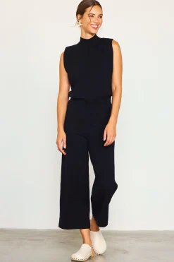 SKIES ARE BLUE Mock Neck Sleeveless Knit Top* Short Sleeve Tops