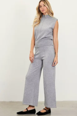 SKIES ARE BLUE Mock Neck Sleeveless Knit Top* Sleeveless Tops