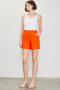 SKIES ARE BLUE Neon Structured Shorts* Shorts