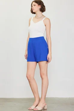 SKIES ARE BLUE Neon Structured Shorts* Shorts