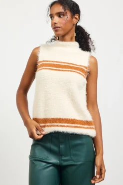 SKIES ARE BLUE Nora Mock Neck Sweater Vest* Sleeveless Tops|Sweaters