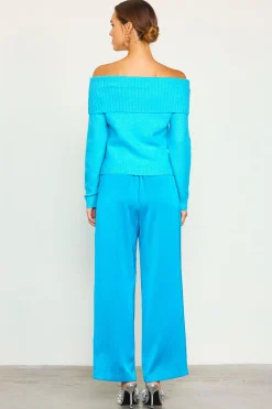 SKIES ARE BLUE Off Shoulder Sweater* Long Sleeve Tops|Sweaters
