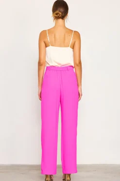 SKIES ARE BLUE Pintuck Wide Leg Trousers* Pants