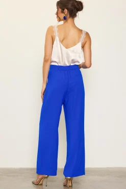 SKIES ARE BLUE Pintuck Wide Leg Trousers* Pants