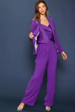 SKIES ARE BLUE Pintuck Wide Leg Trousers* Pants