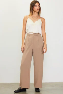 SKIES ARE BLUE Pintuck Wide Leg Trousers* Pants