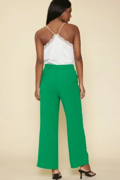 SKIES ARE BLUE Pintuck Wide Leg Trousers* Pants