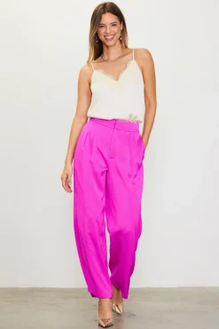 SKIES ARE BLUE Pleat Wide Leg Trousers* Pants