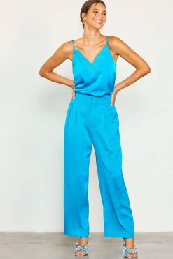 SKIES ARE BLUE Pleat Wide Leg Trousers* Pants