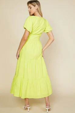 SKIES ARE BLUE Poplin Tiered Maxi Skirt* Skirts