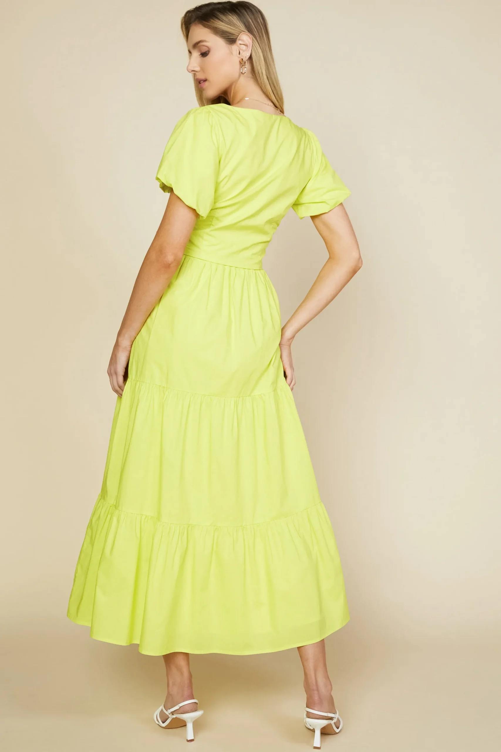 SKIES ARE BLUE Poplin Tiered Maxi Skirt* Skirts