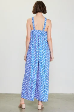 SKIES ARE BLUE Printed Halter Jumpsuit* Jumpsuits