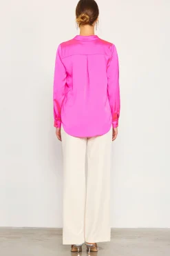 SKIES ARE BLUE Recycled Classic Button Down Top* Blouses|Long Sleeve Tops