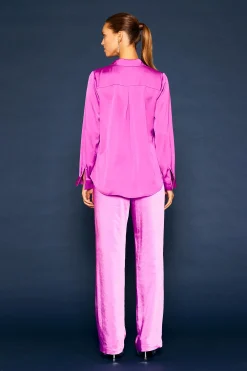 SKIES ARE BLUE Recycled Classic Button Down Top* Blouses|Long Sleeve Tops