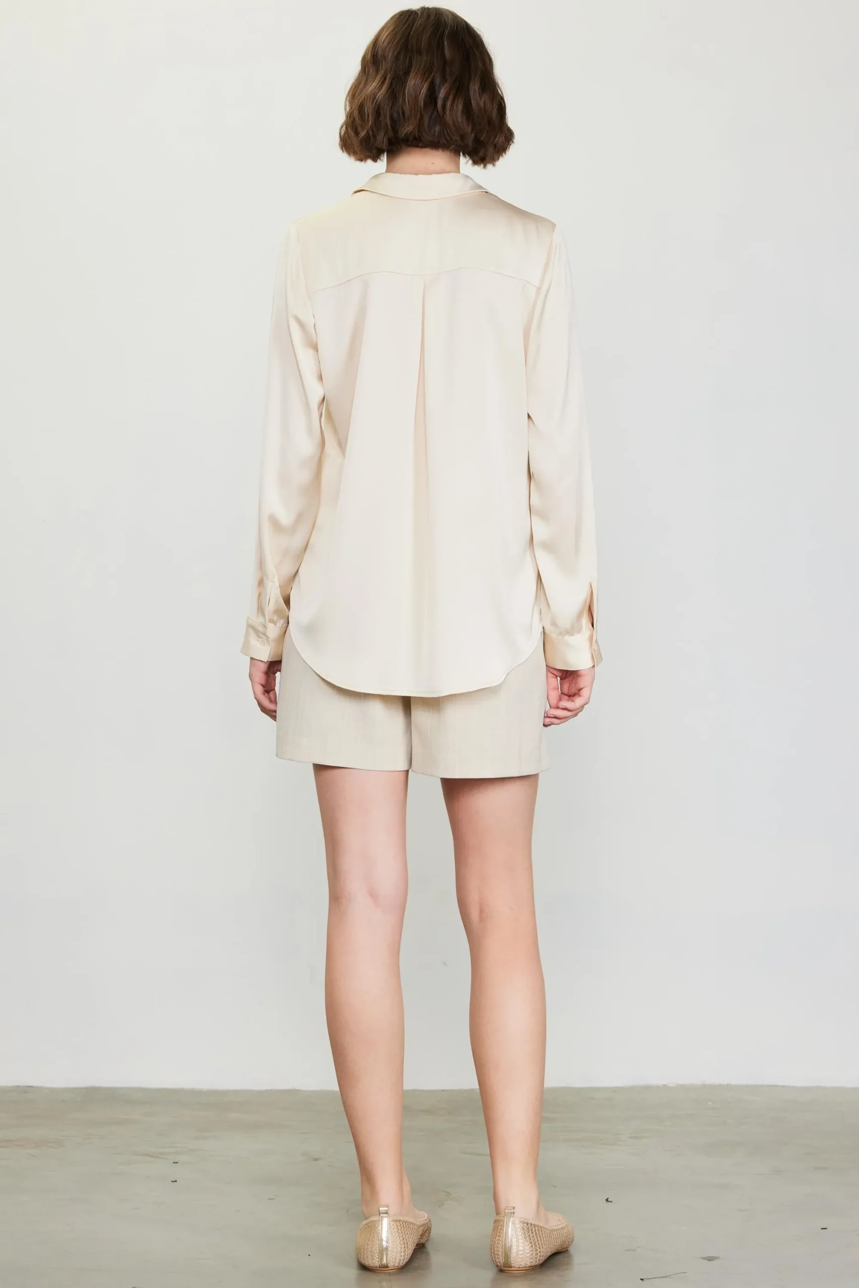 SKIES ARE BLUE Recycled Classic Button Down Top* Blouses|Long Sleeve Tops