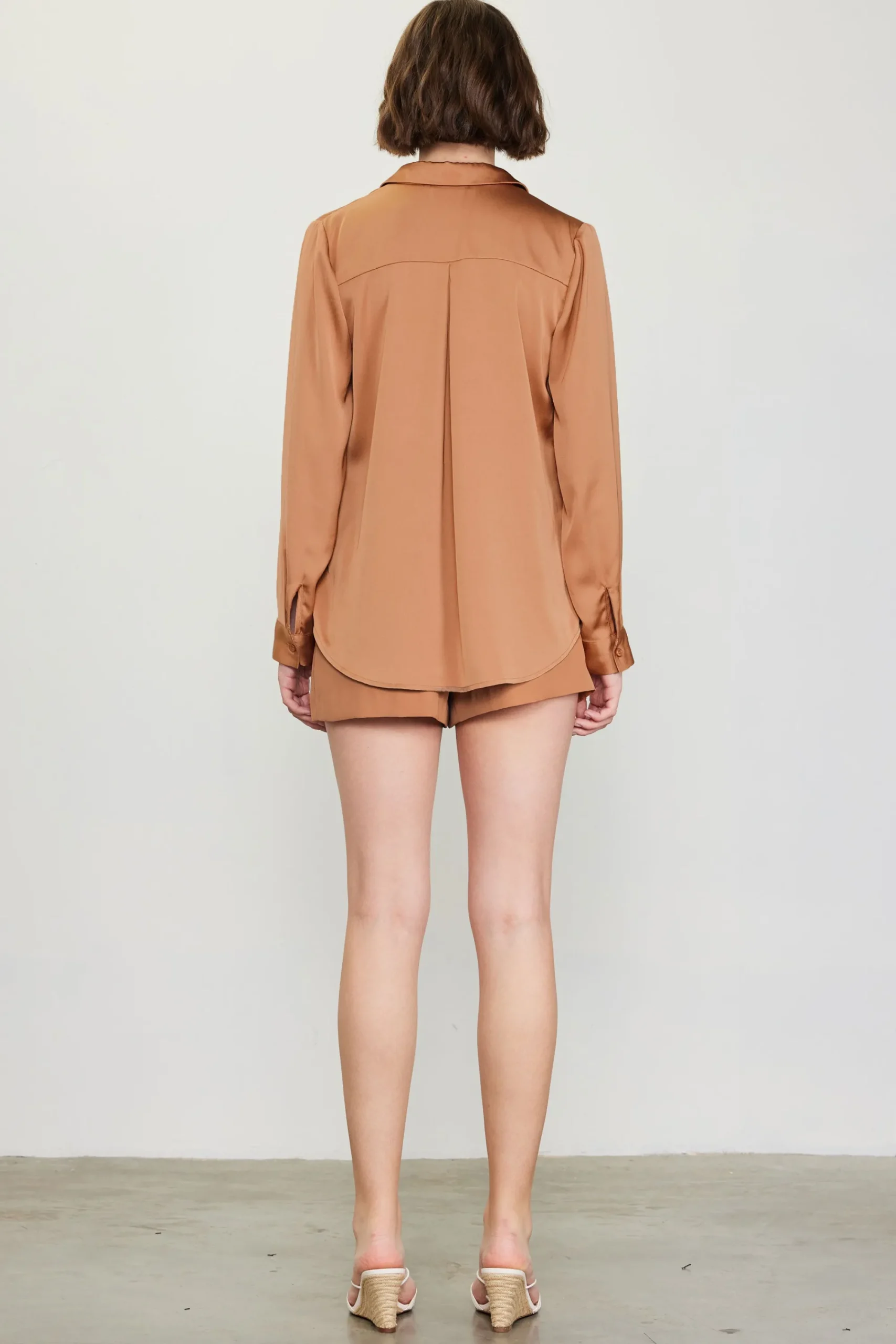 SKIES ARE BLUE Recycled Classic Button Down Top* Blouses|Long Sleeve Tops