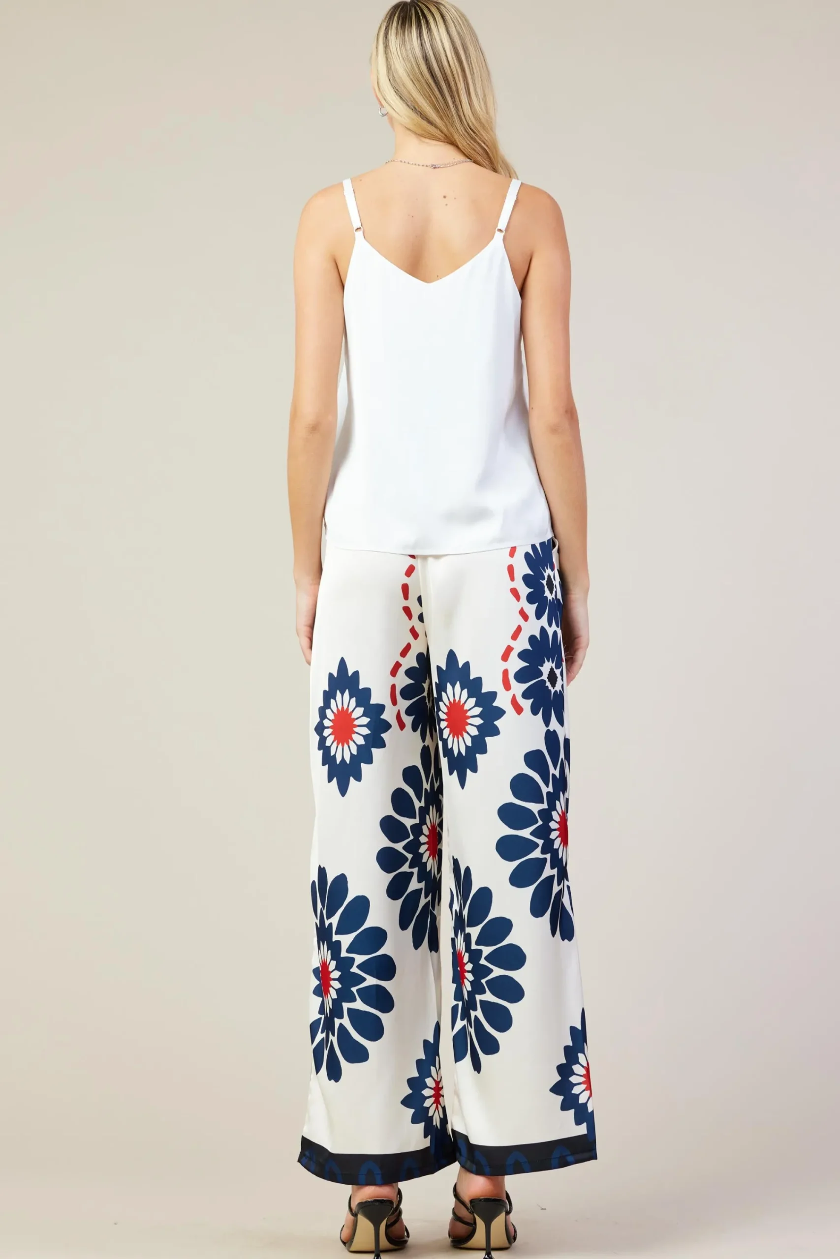 SKIES ARE BLUE Recycled Double Strap Cami* Sleeveless Tops