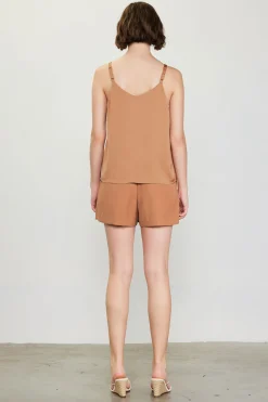 SKIES ARE BLUE Recycled Double Strap Cami* Sleeveless Tops