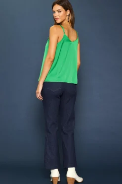 SKIES ARE BLUE Recycled Double Strap Cami* Sleeveless Tops