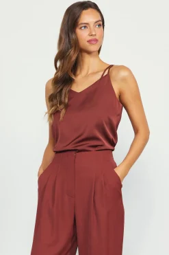 SKIES ARE BLUE Recycled Double Strap Cami* Short Sleeve Tops