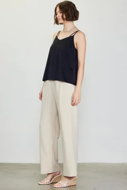 SKIES ARE BLUE Recycled Double Strap Cami* Sleeveless Tops