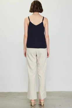 SKIES ARE BLUE Recycled Double Strap Cami* Sleeveless Tops