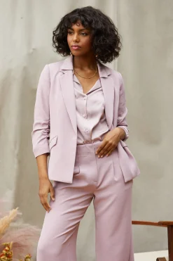 SKIES ARE BLUE Recycled Shirred Sleeve Blazer* Blazers