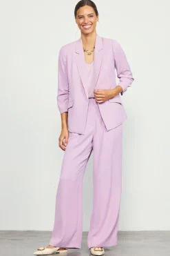 SKIES ARE BLUE Recycled Shirred Sleeve Blazer* Blazers