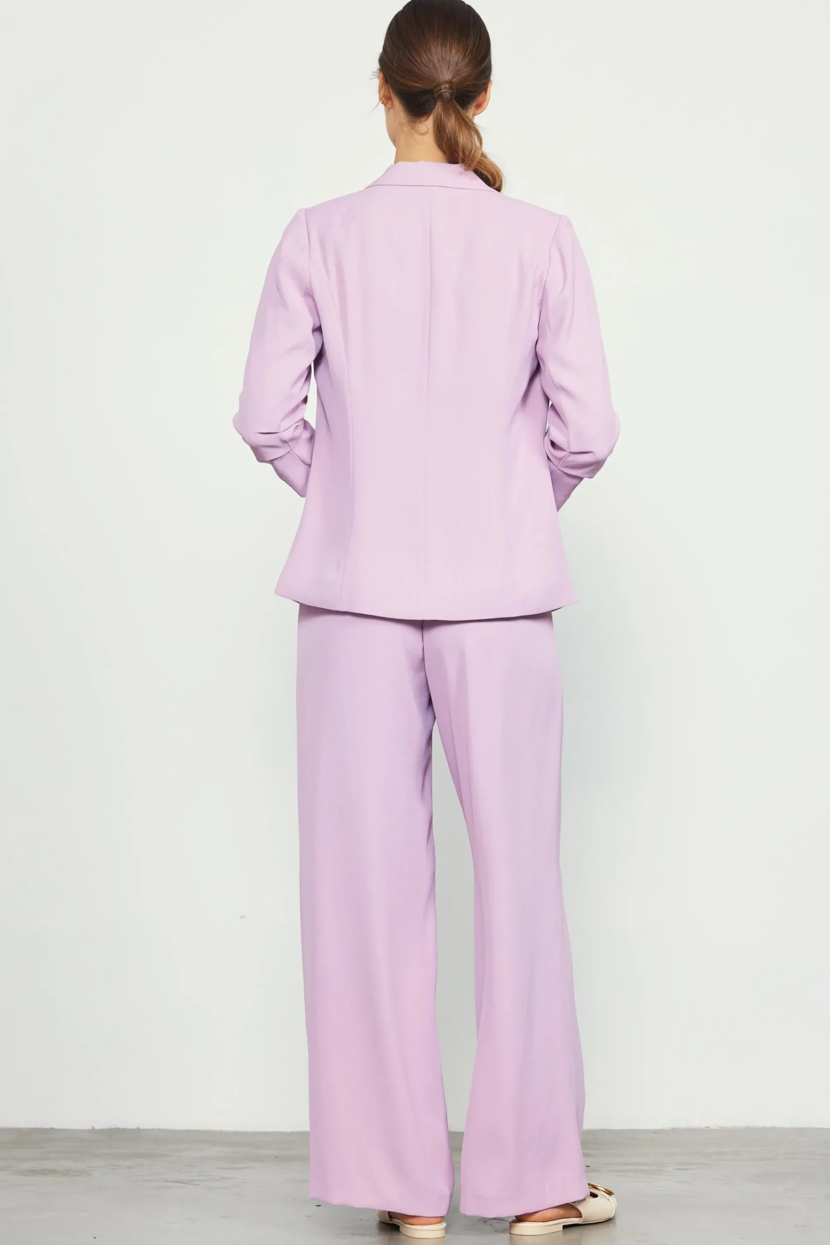 SKIES ARE BLUE Recycled Shirred Sleeve Blazer* Blazers