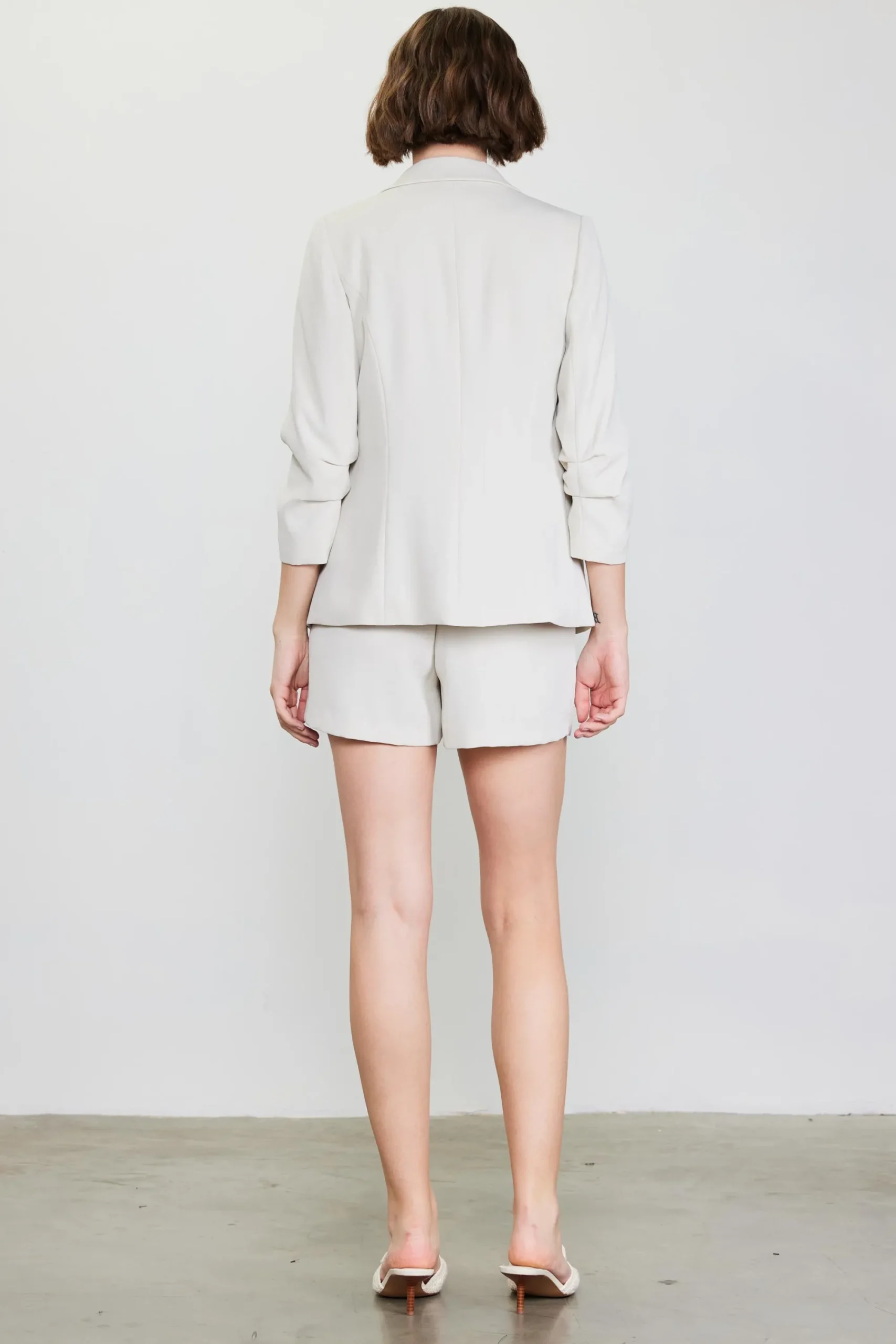 SKIES ARE BLUE Recycled Shirred Sleeve Blazer* Blazers