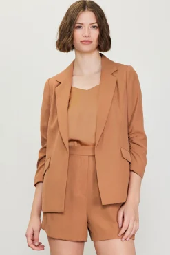 SKIES ARE BLUE Recycled Shirred Sleeve Blazer* Blazers